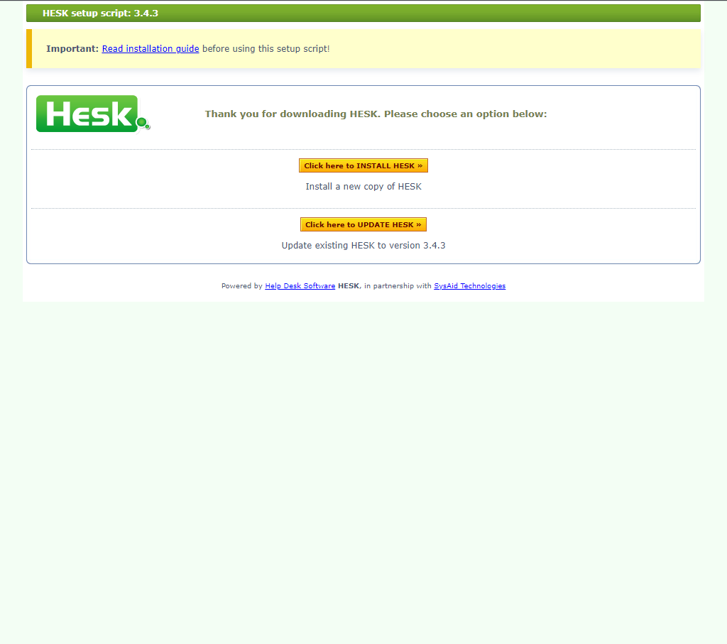 Hesk - установка своего Open Source Help Desk