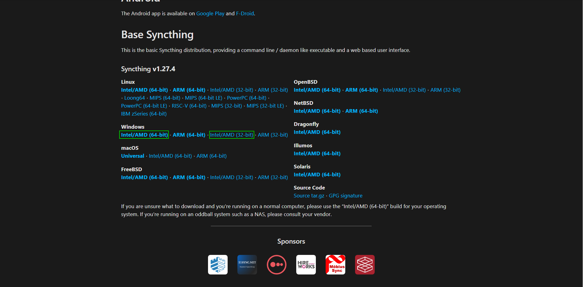 Установка Syncthing как службу на Windows 7-11