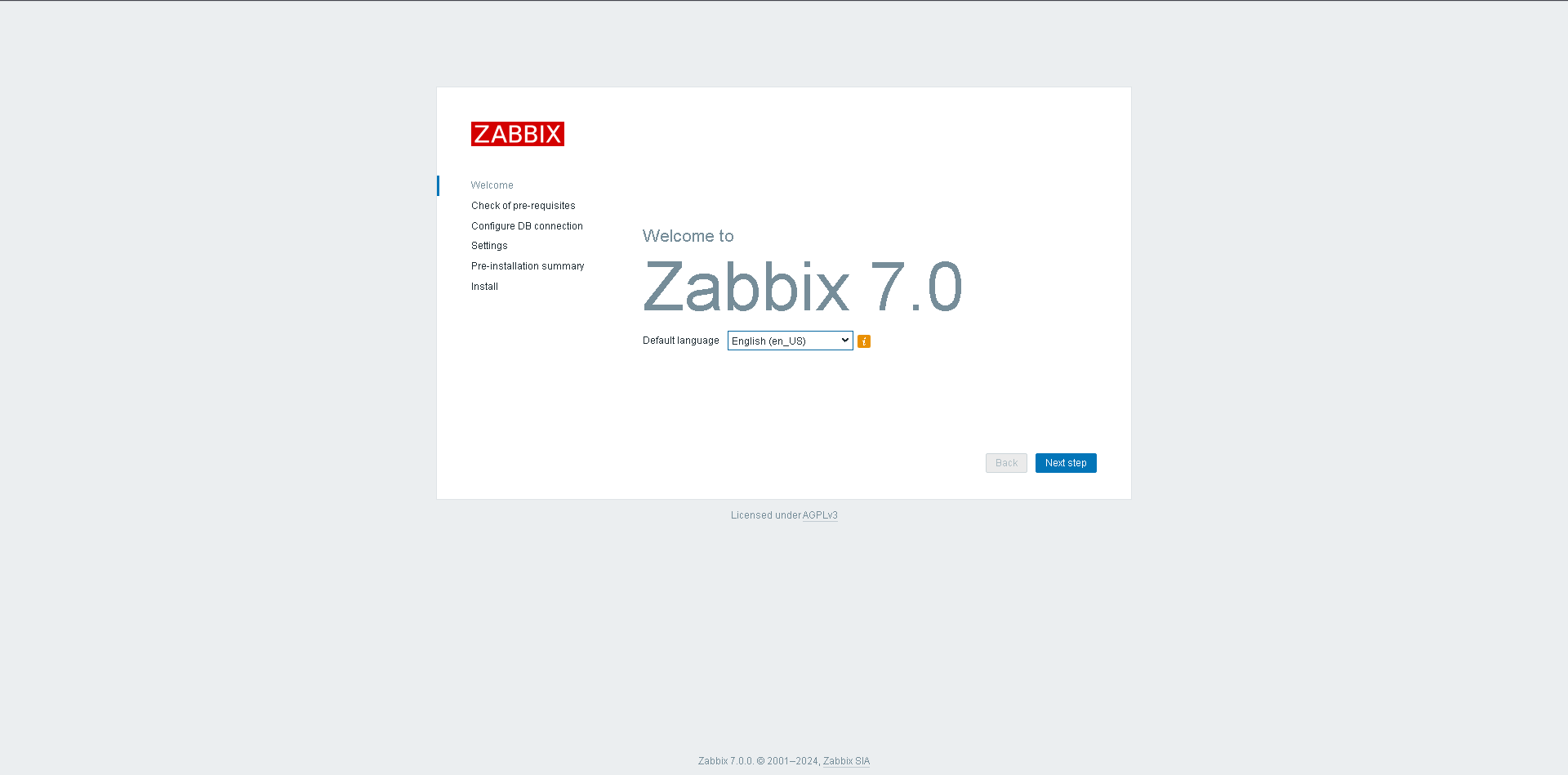 Установка Zabbix 7 LTS в Debian 12 в связке с Nginx и Mysql