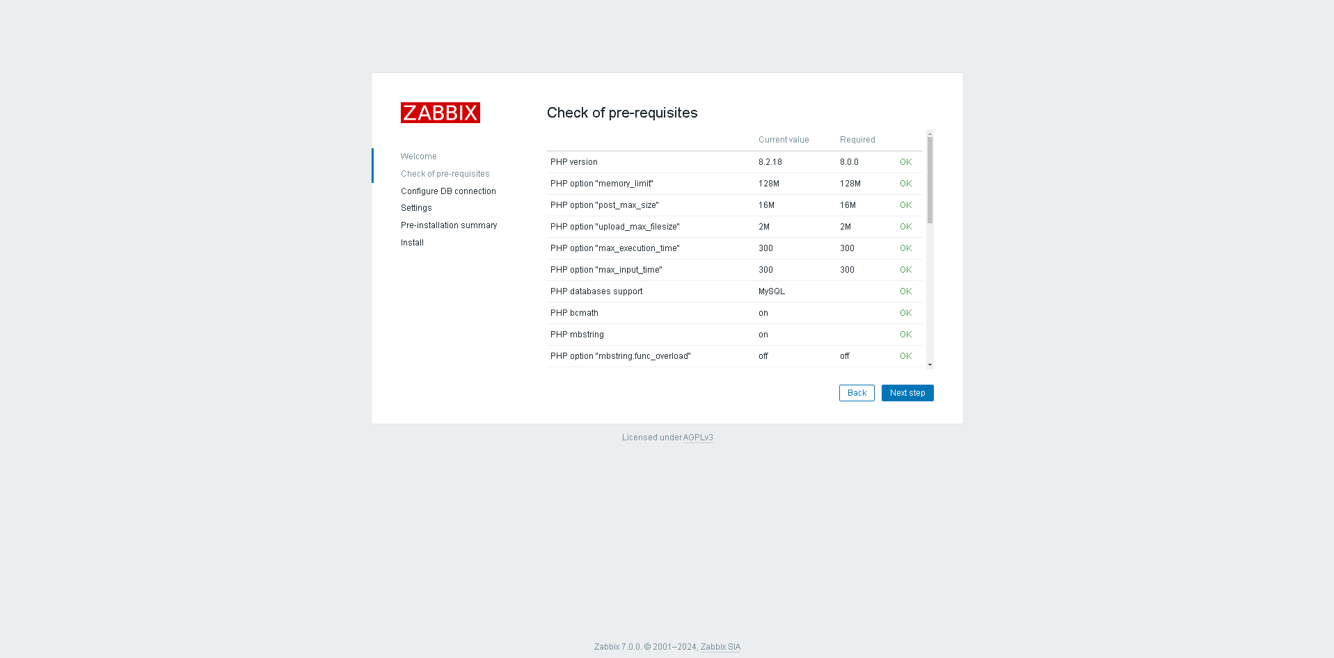 Установка Zabbix 7 LTS в Debian 12 в связке с Nginx и Mysql