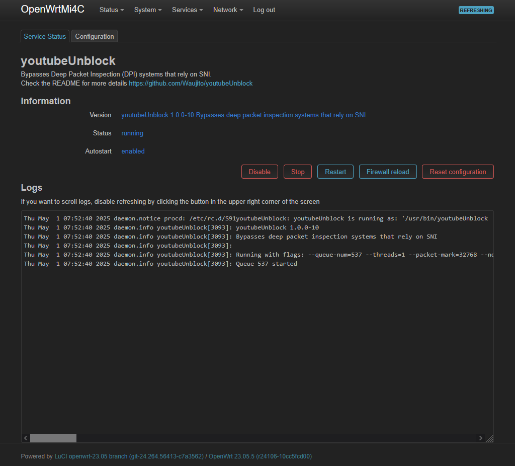 Установка youtubeUnblock на OpenWrt Установка youtubeUnblock на OpenWrt