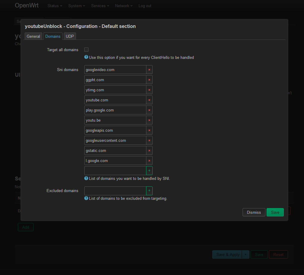 Установка youtubeUnblock на OpenWrt